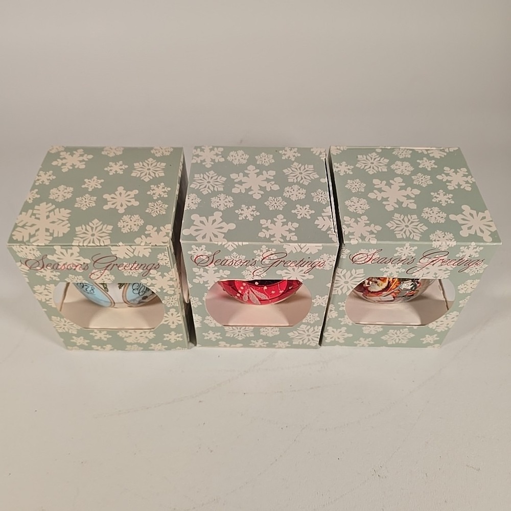 Vintage Signatures Of Christmas Ornament 1987 Lot Of 3 - Picture 2 of 16